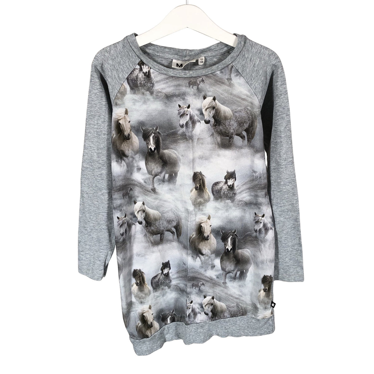 Unisex Molo Kids - Tricot dress, size 122 - 128 - Gray (1)