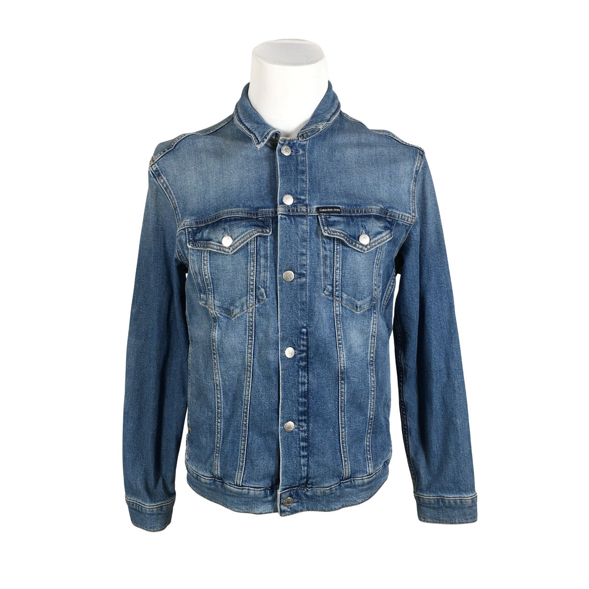 Unisex Calvin Klein Jeans - Denim jacket, size M - Blue (1)
