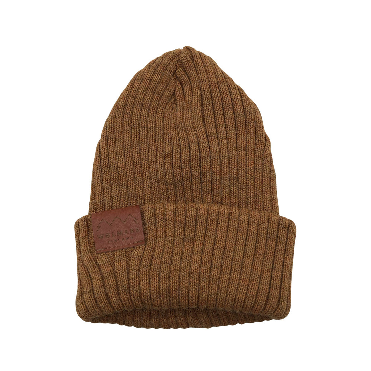 Unisex Wølmark - Winter beanie, size 44 - 50 - Brown (1)