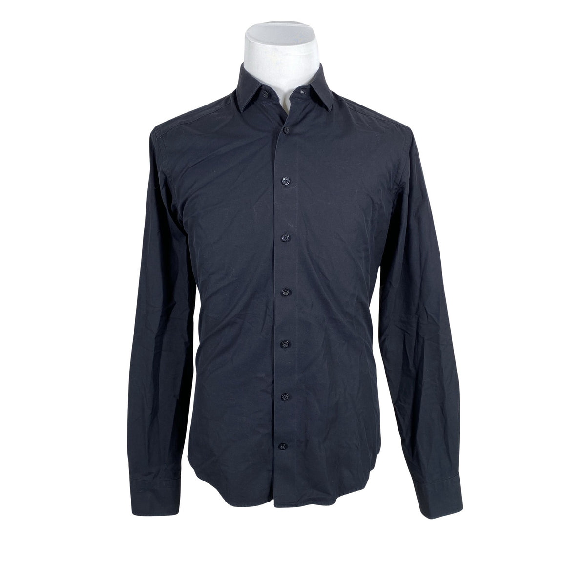 Unisex Schoffa - Collared shirt, size M - Black (1)