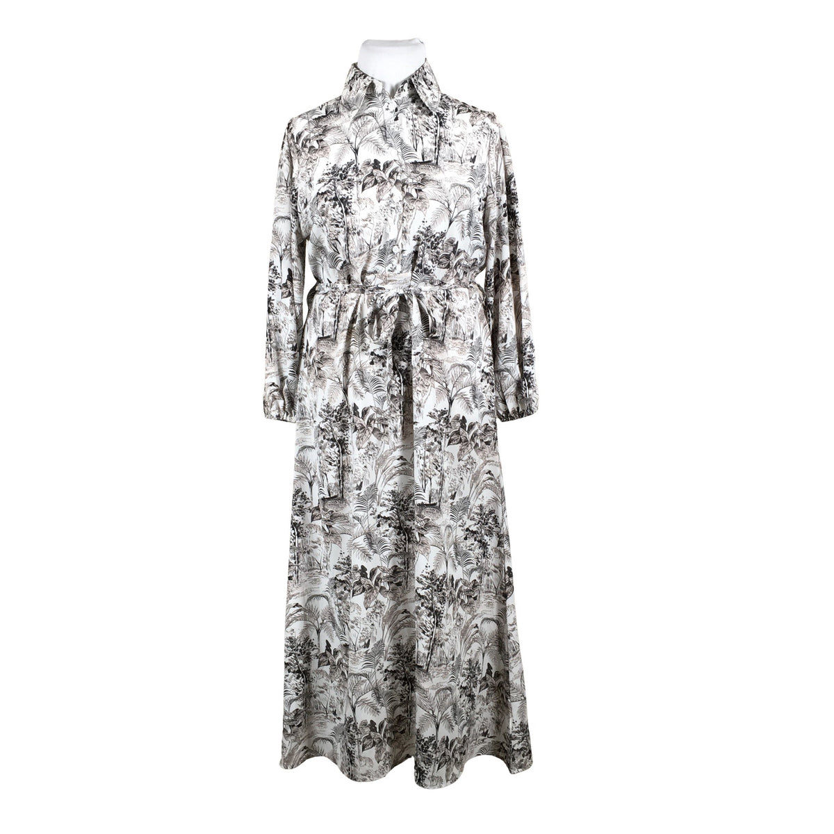 Unisex Mozzaar - Schiffon dress, size 42 - Gray (1)
