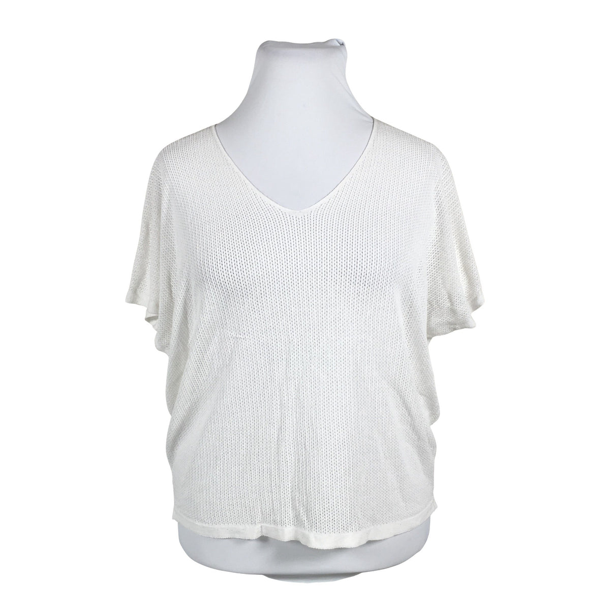 Unisex Bohemiana - Short-sleeved blouse, size 44 - White (1)