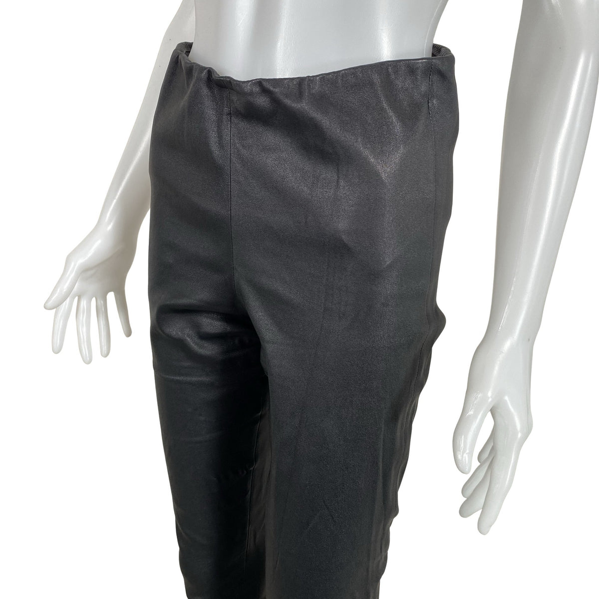 Unisex by Malene Birger - Leather pants, size 34 - Black (2)