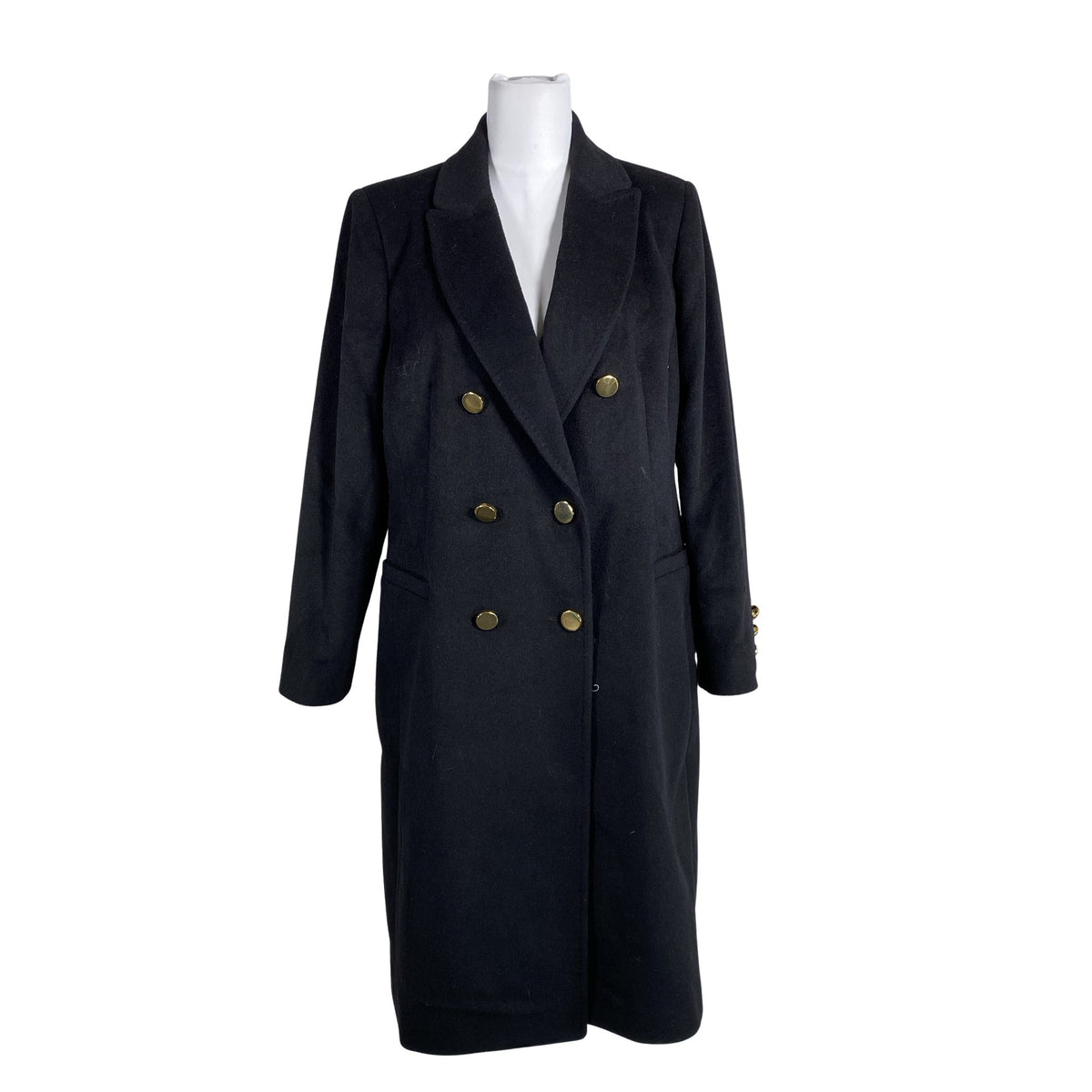 Unisex Ril's - Wool coat, size 40 - Black (1)
