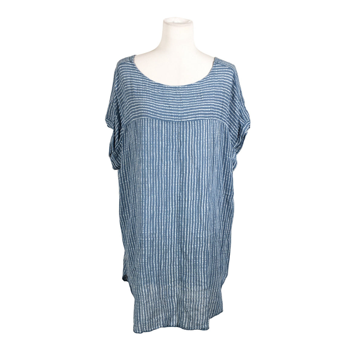 Unisex Sandra Fellini - Short-sleeved blouse, size 36 - Blue (1)