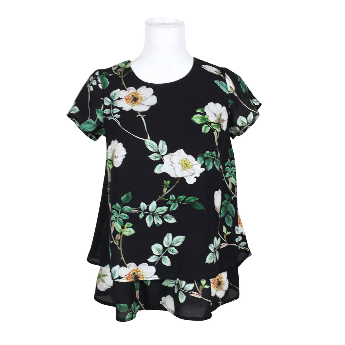 Unisex H&M Mama - Short-sleeved blouse, size 34 - Black (1)