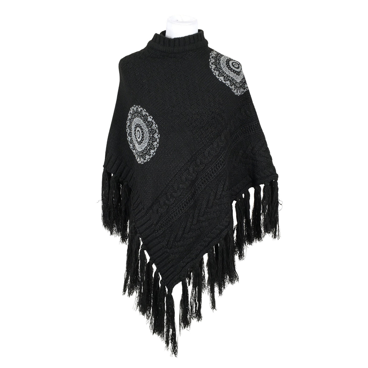 Unisex Desigual - Poncho, size One size - Black (1)