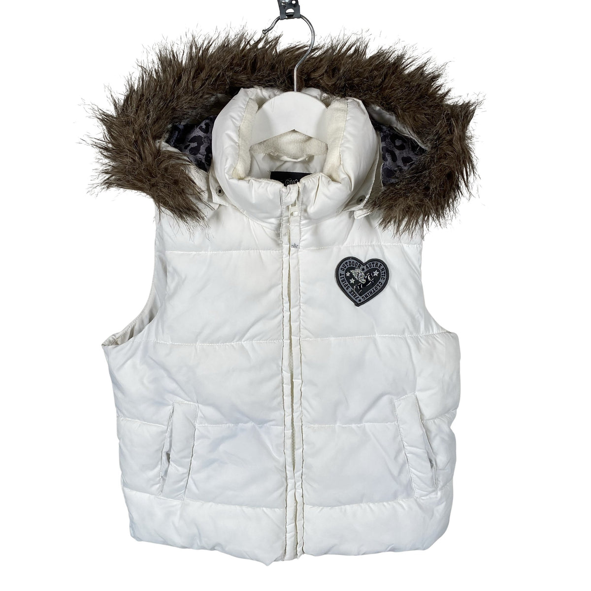 Unisex Lindex - Winter vest, size 122 - 128 - White (1)