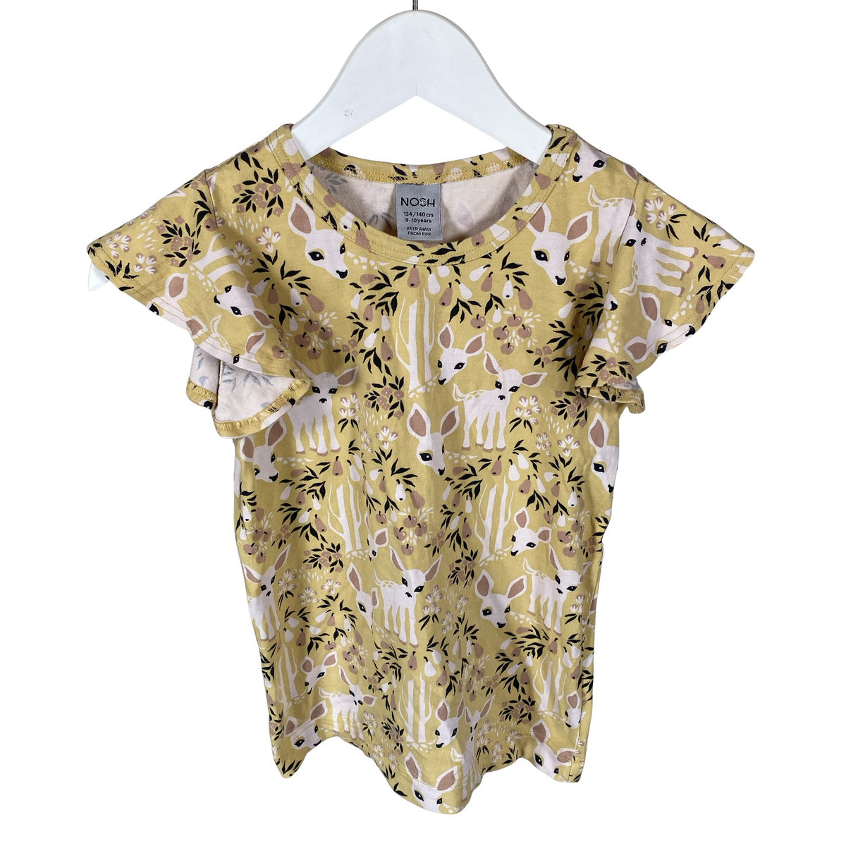 Unisex NOSH - T-shirt, size 134 - 140 - Yellow (1)