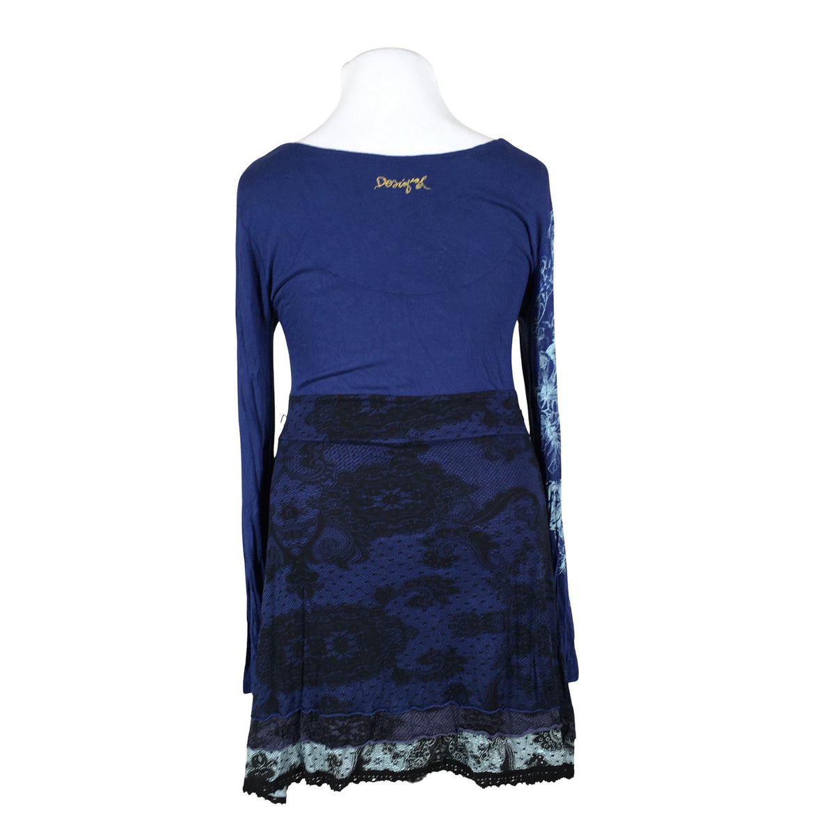 Unisex Desigual - Tricot dress, size 42 - Blue (2)