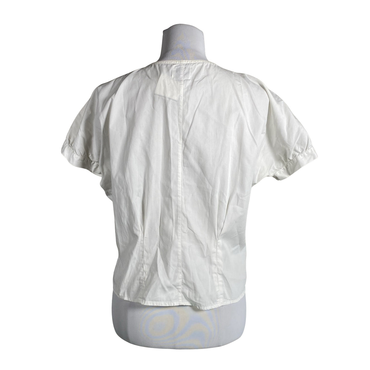 Unisex Benetton - Short-sleeved blouse, size 36 - White (2)