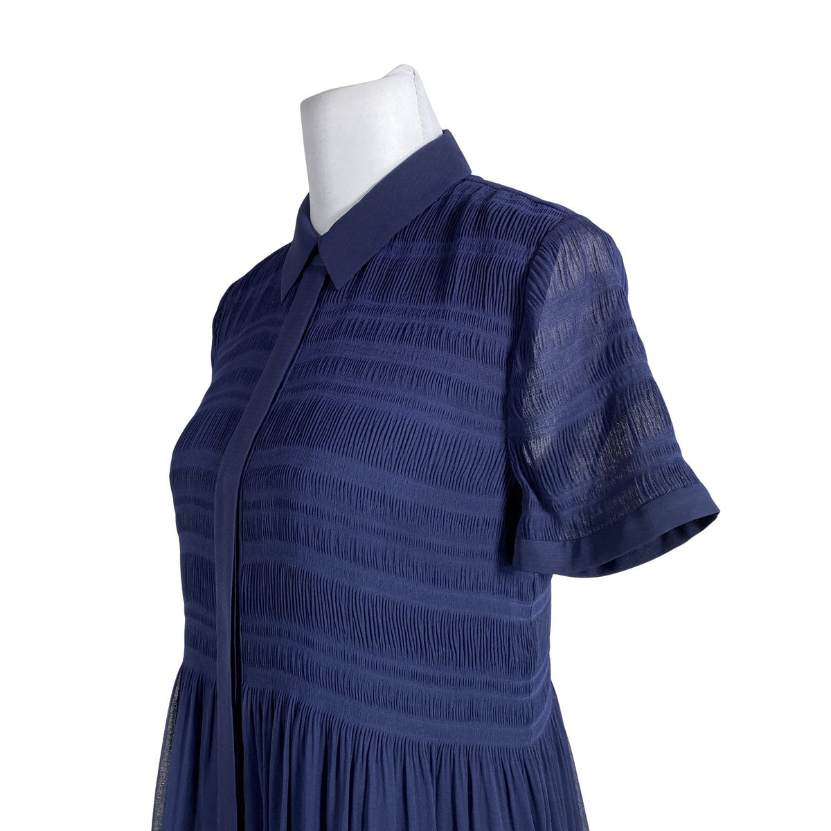 Unisex Diane von Furstenberg - Schiffon dress, size 36 - Blue (2)