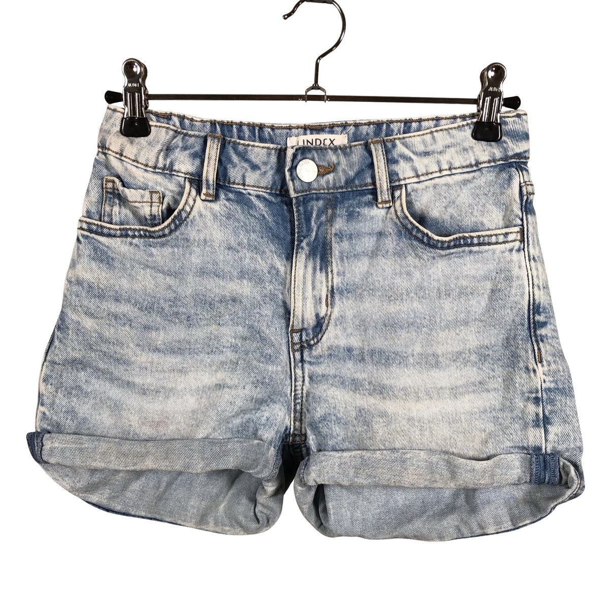 Unisex Lindex - Denim shorts, size 140 - 146 - Blue (1)