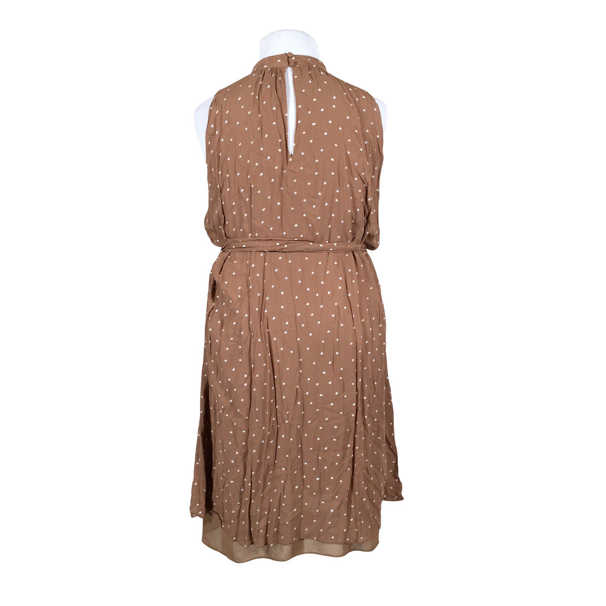 Unisex Ril's - Schiffon dress, size 46 - Brown (2)