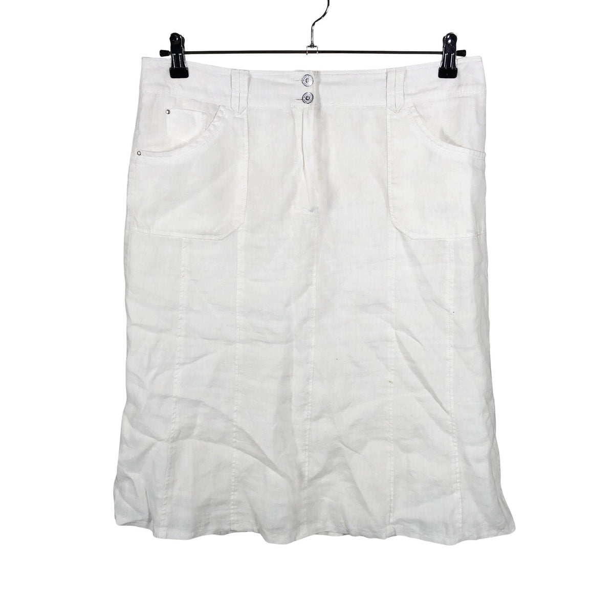 Unisex Gerry Weber - Fabric skirt, size 42 - White (1)