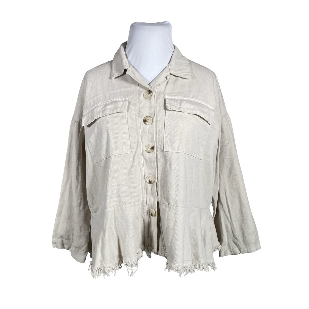 Unisex Bohemiana - Denim jacket, size 44 - Beige (1)