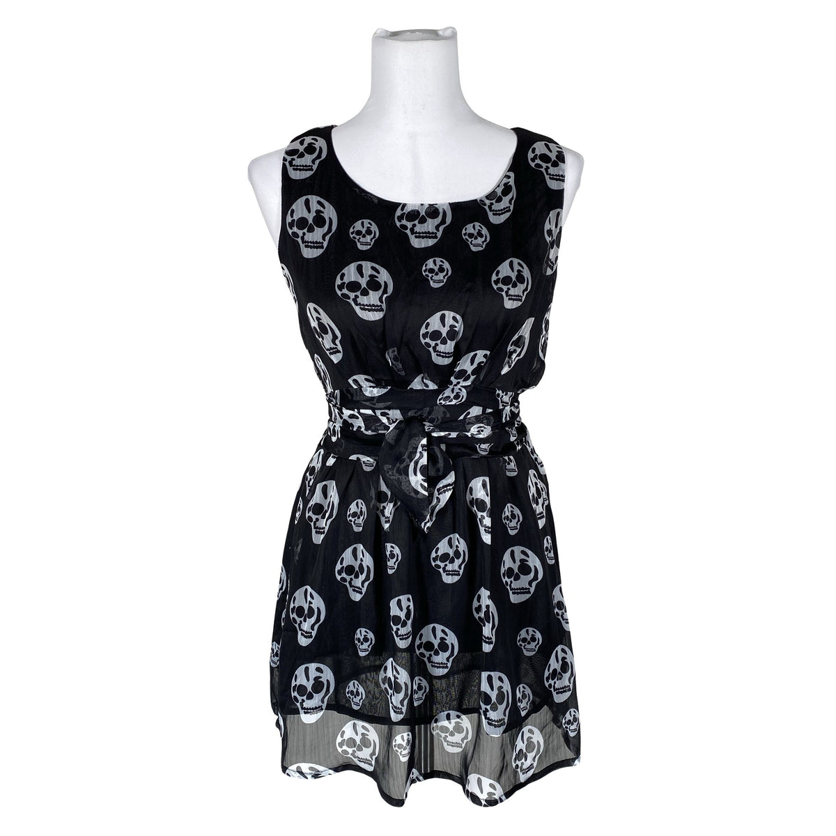 Unisex Poizen Industries - Schiffon tunic, size 36 - Black (1)