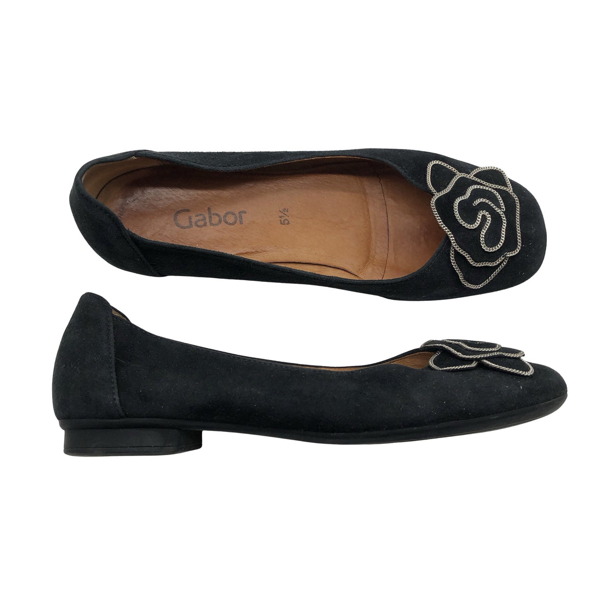 Unisex Gabor - Ballerinas, size 38 - Black (1)