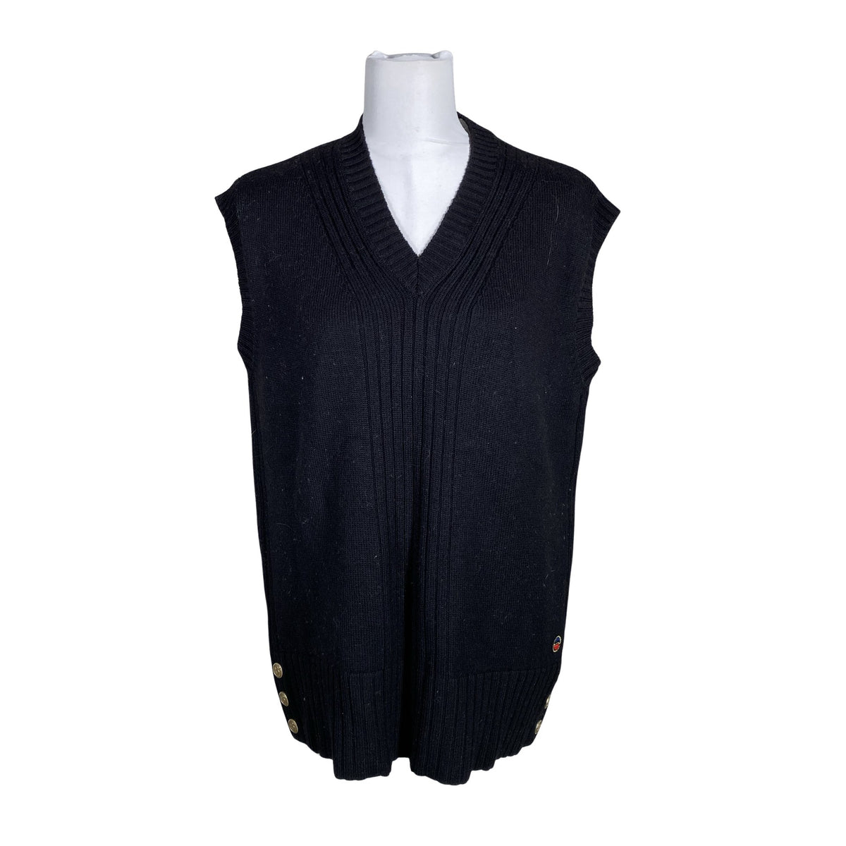 Unisex Busnel - Knit vest, size 38 - Black (1)