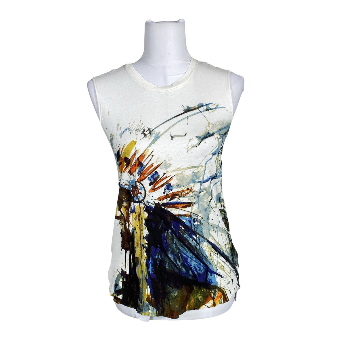 Unisex Denim & Supply Ralph Lauren - Tricot tank top, size 34 - White (1)