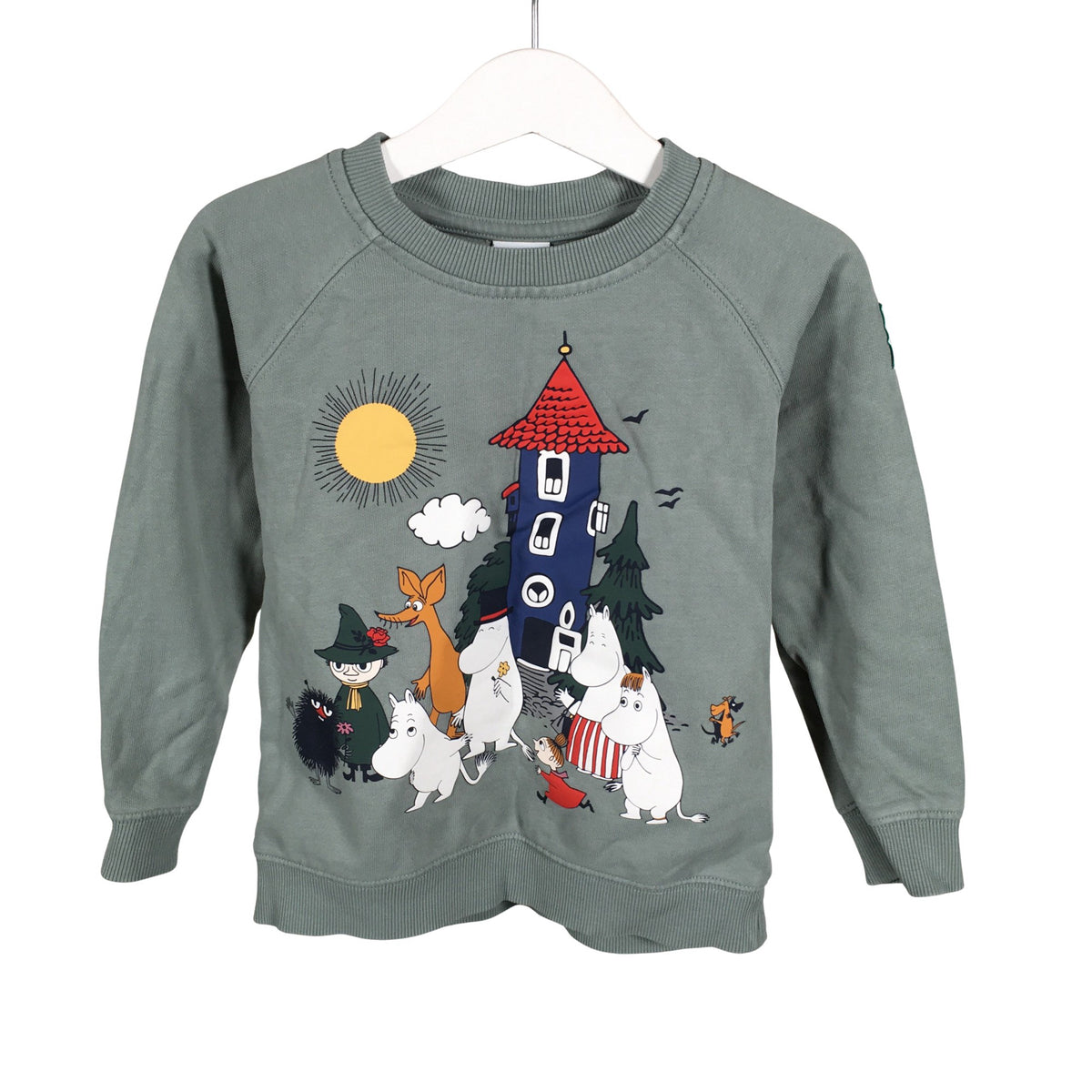 Unisex Polarn O. Pyret - Sweatshirt, size 98 - 104 - Green (1)