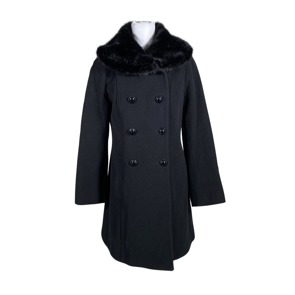 Unisex Hansmark - Wool coat, size 38 - Black (1)