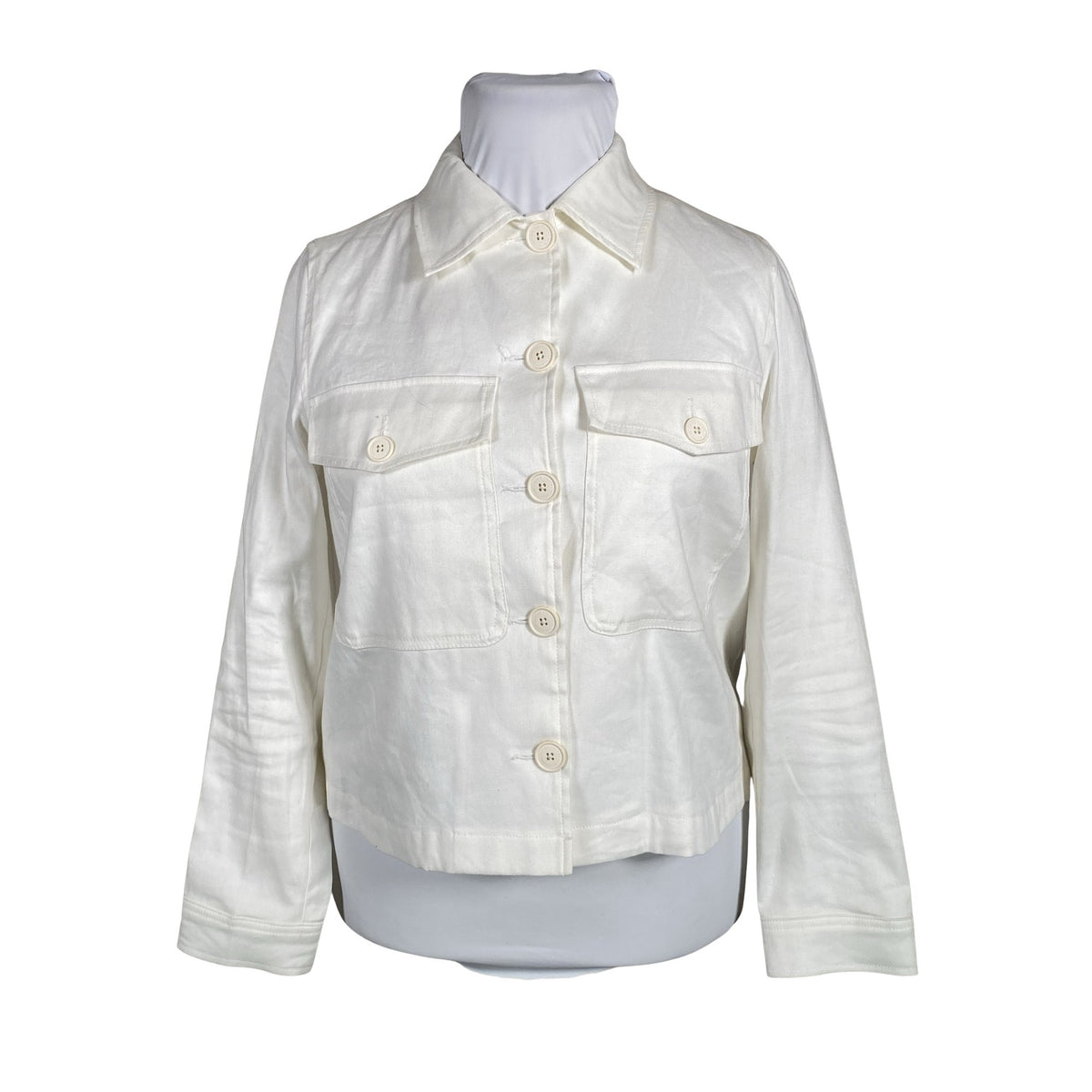 Unisex Benetton - Denim shirt, size 36 - Natural white (1)