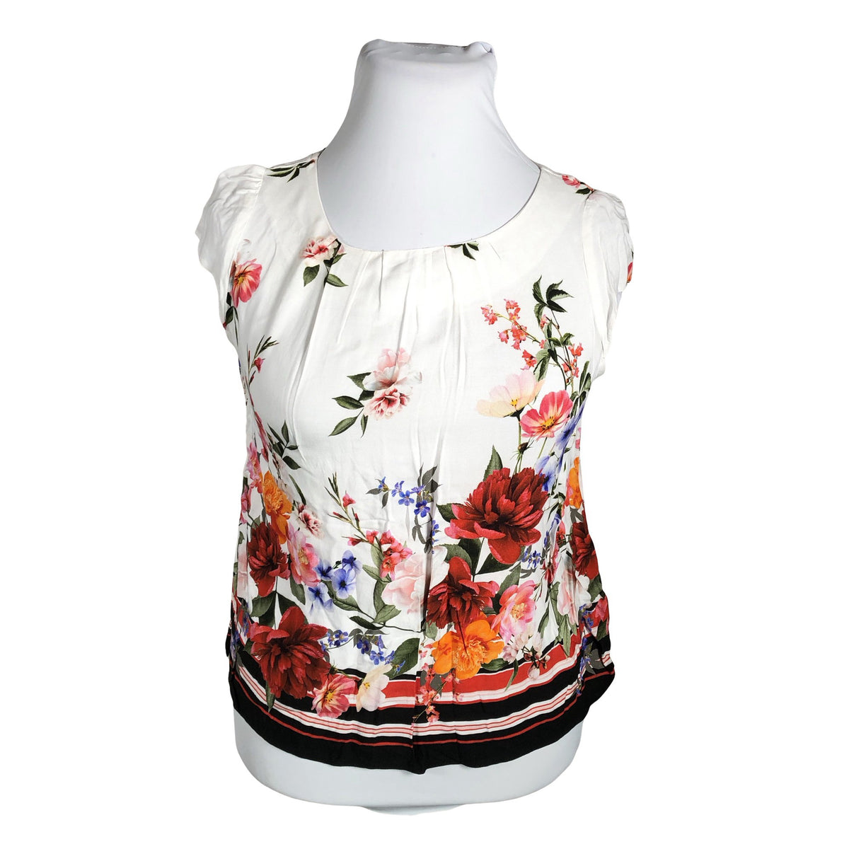 Unisex Billie&Blossom - Short-sleeved blouse, size 42 - White (1)