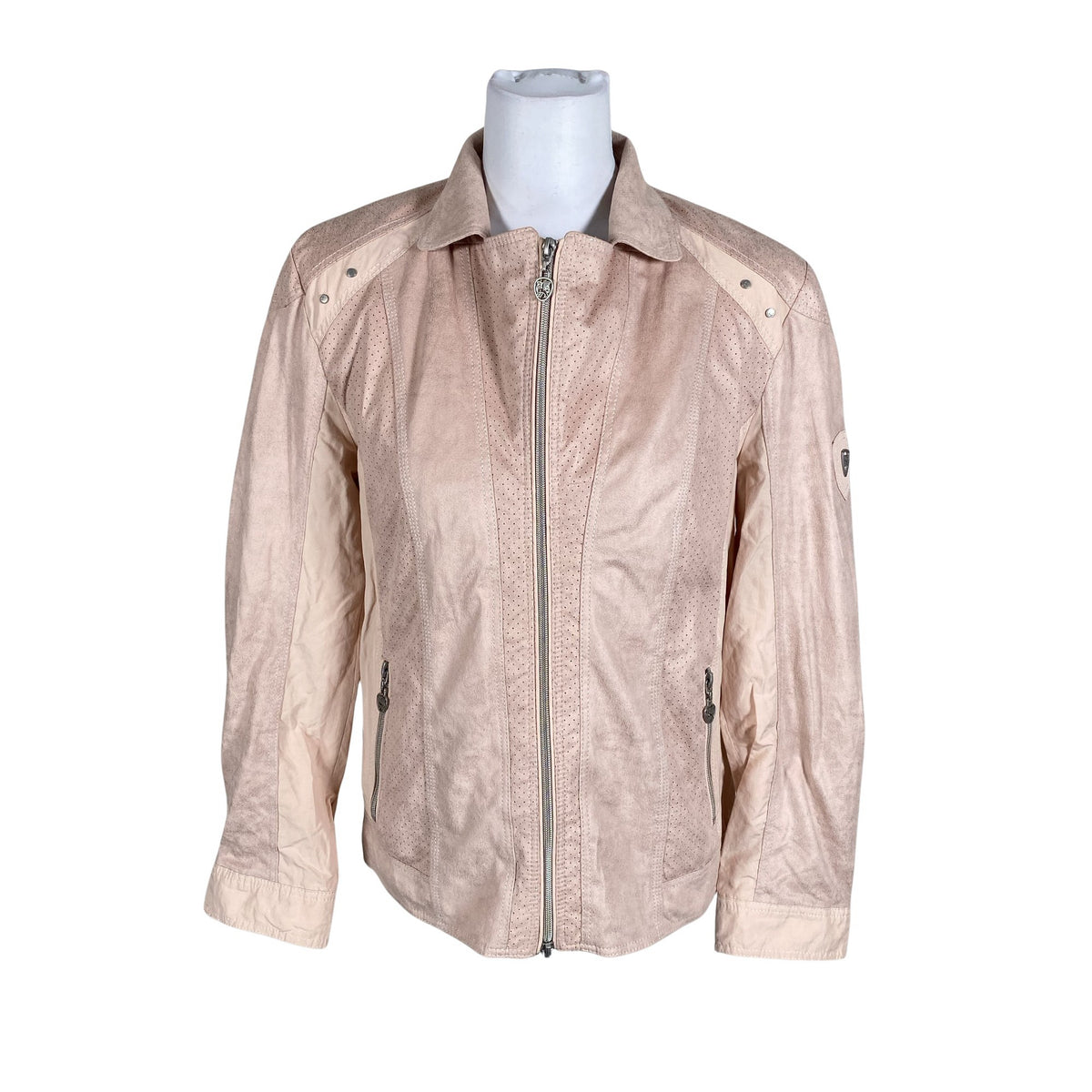 Unisex Barbara Lebek - Leather jacket, size 40 - Light pink (1)