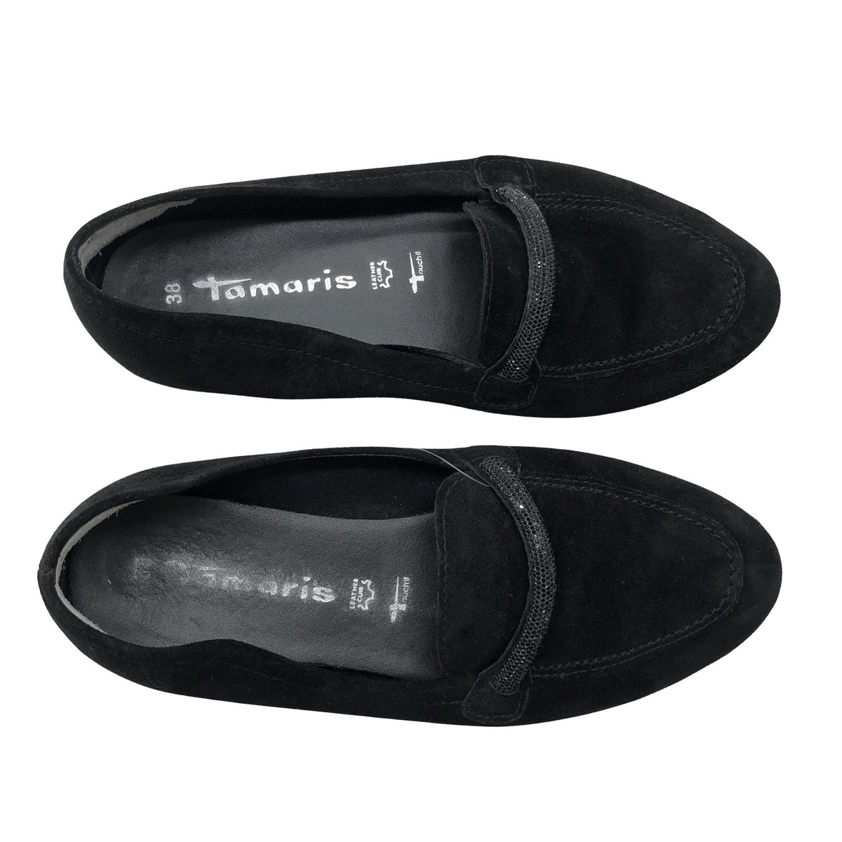 Unisex Tamaris - Loafers, size 38 - Black (1)