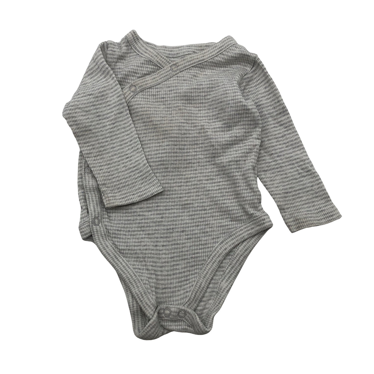 Unisex Mothercare - Wrap bodysuit, size 68 - 74 - Gray (1)