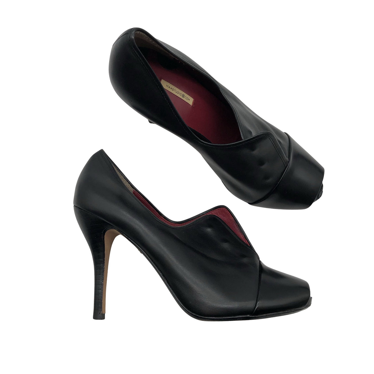 Unisex Max Studio - Open toe high heel shoes, size 38 - Black (1)