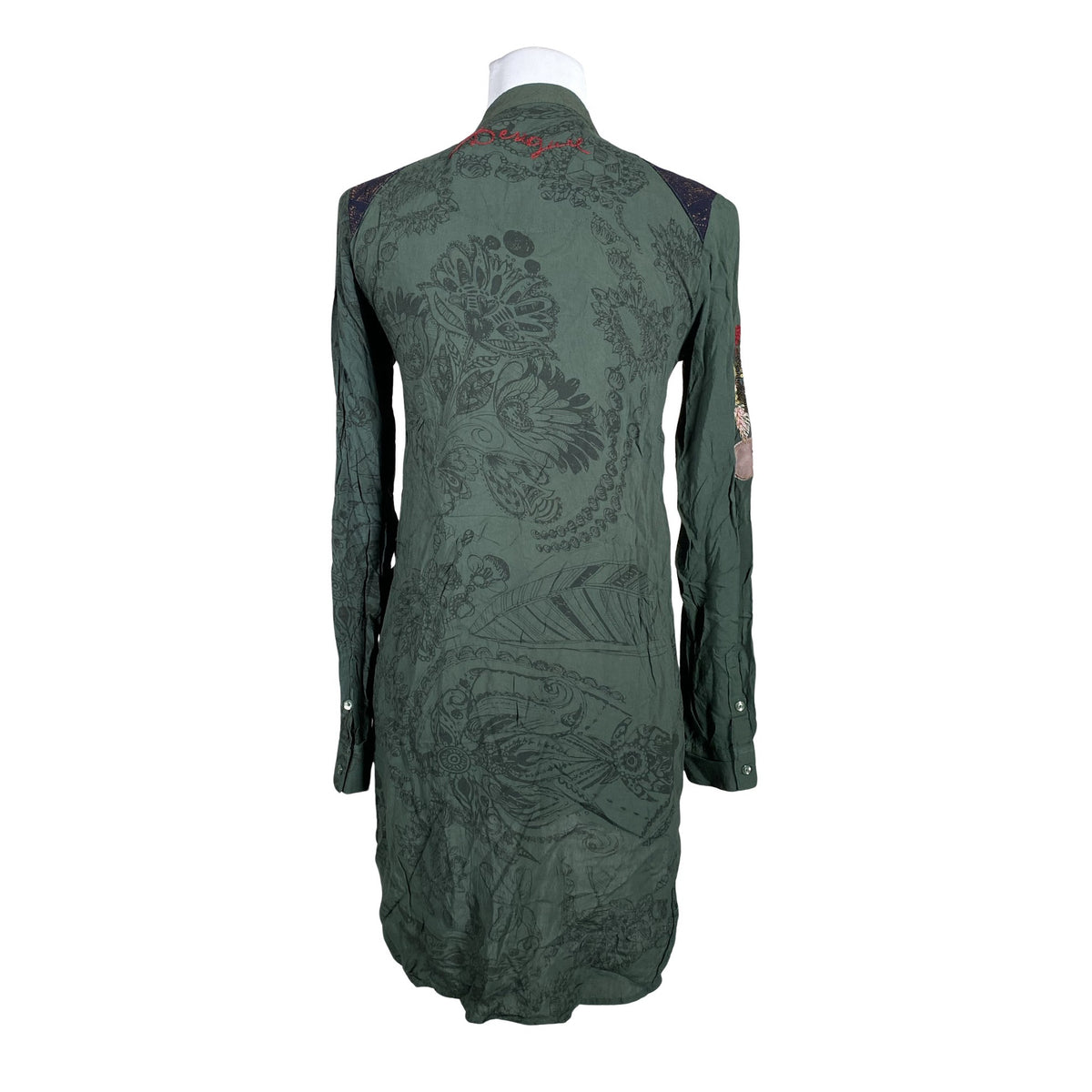 Unisex Desigual - Schiffon tunic, size 34 - Green (2)