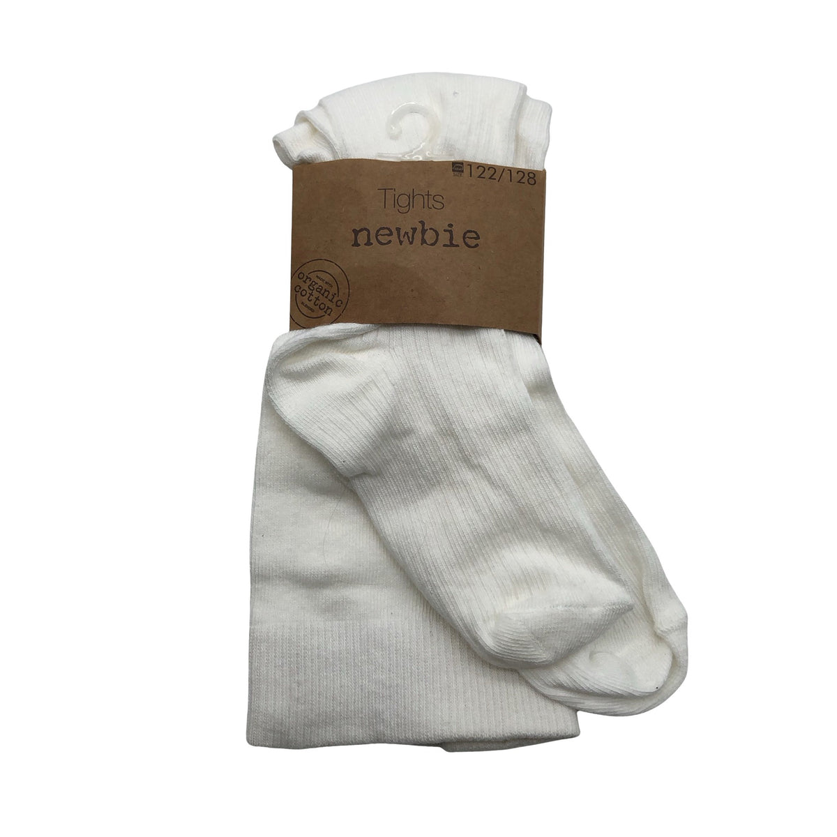 Unisex Newbie - Stockings, thick, size 122 - 128 - White (1)