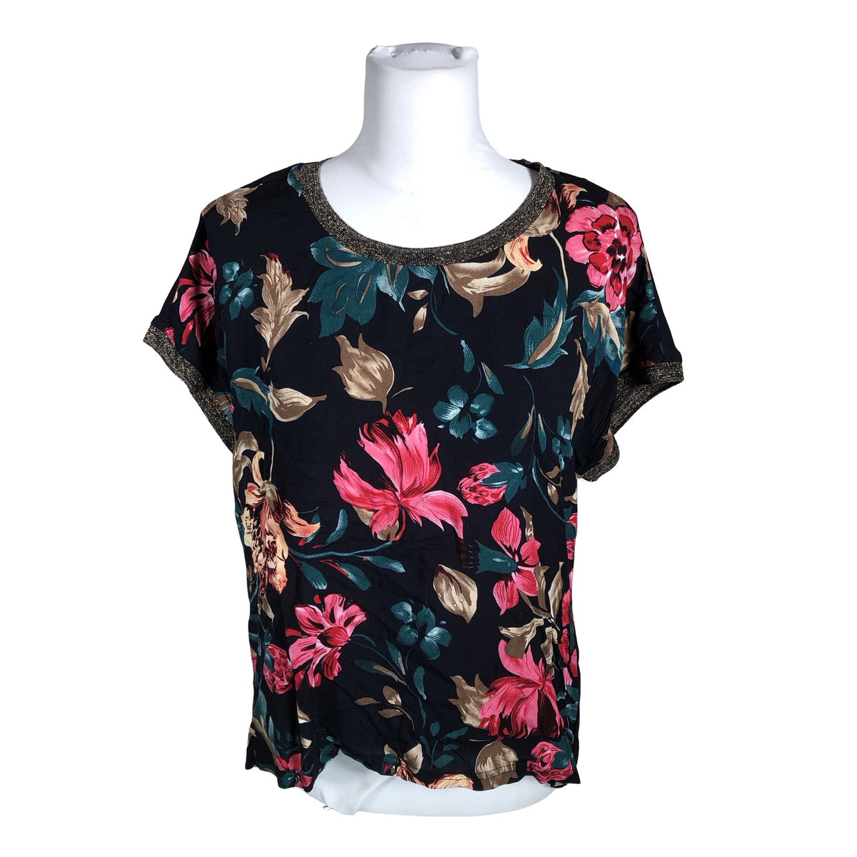 Unisex Marc Lauge - Short-sleeved blouse, size 40 - Blue (1)