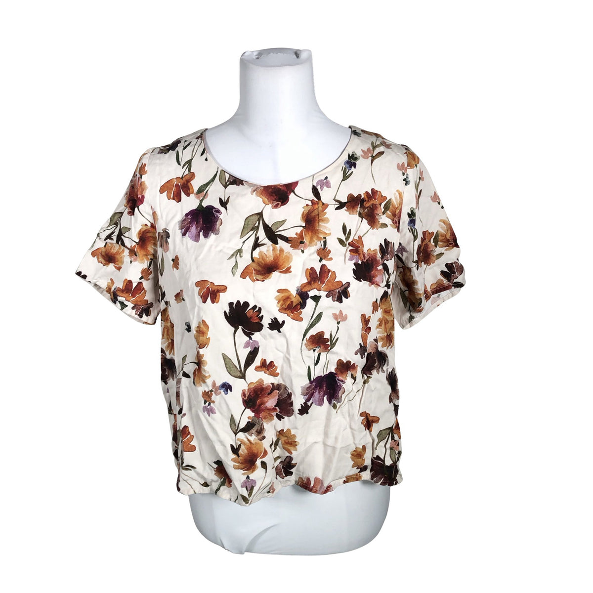 Unisex Kaiko - Short-sleeved blouse, size 34 - Beige (1)