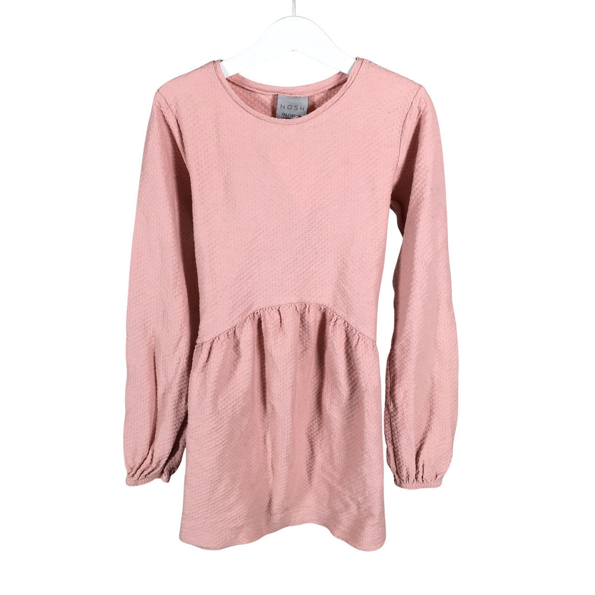 Unisex NOSH - Tricot dress, size 134 - 140 - Light pink (1)