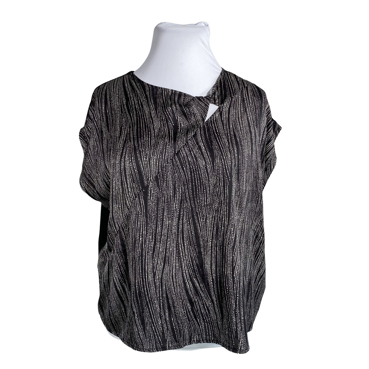 Unisex Taifun - Short-sleeved blouse, size 44 - Black (1)
