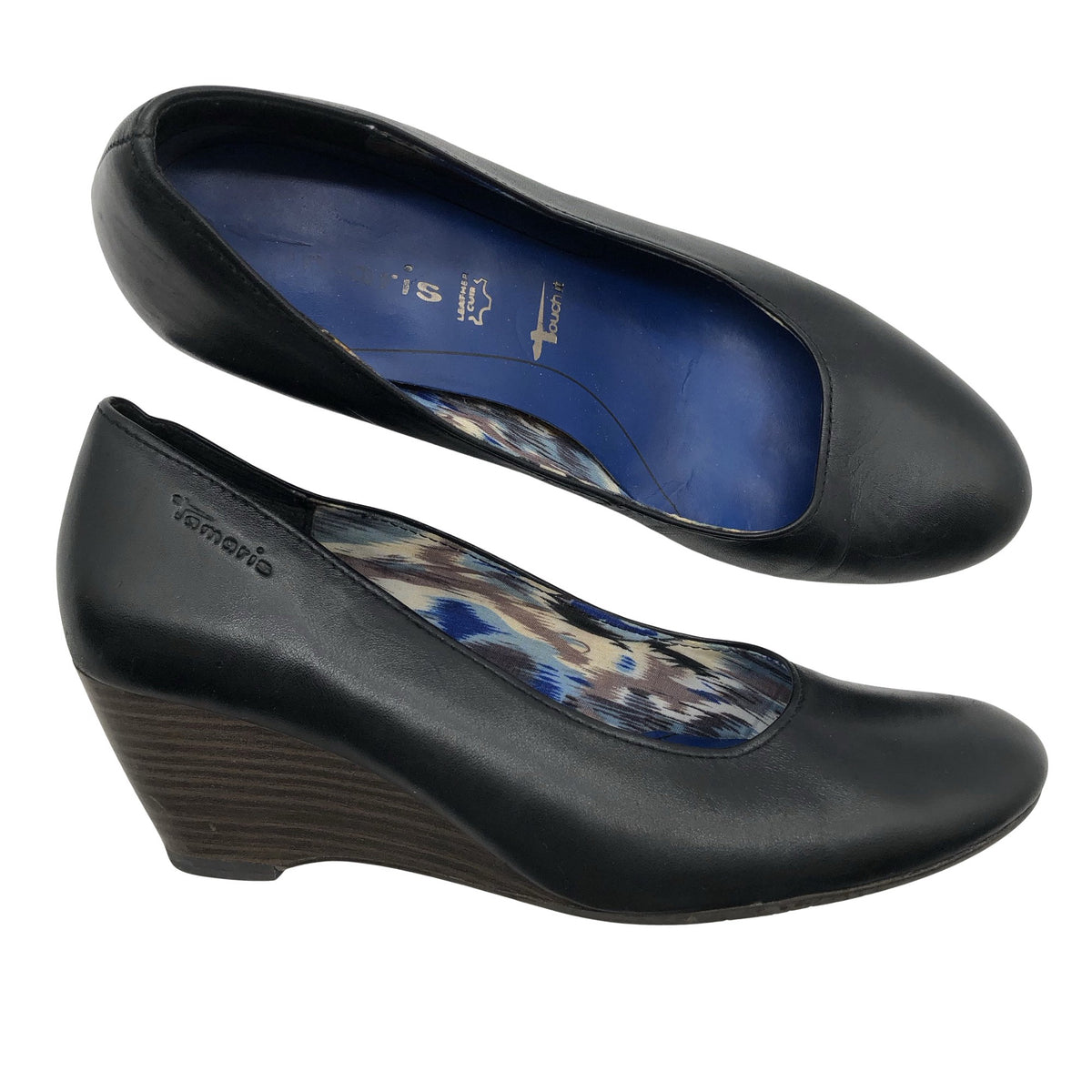 Unisex Tamaris - Wedge heel shoes, size 39 - Black (1)