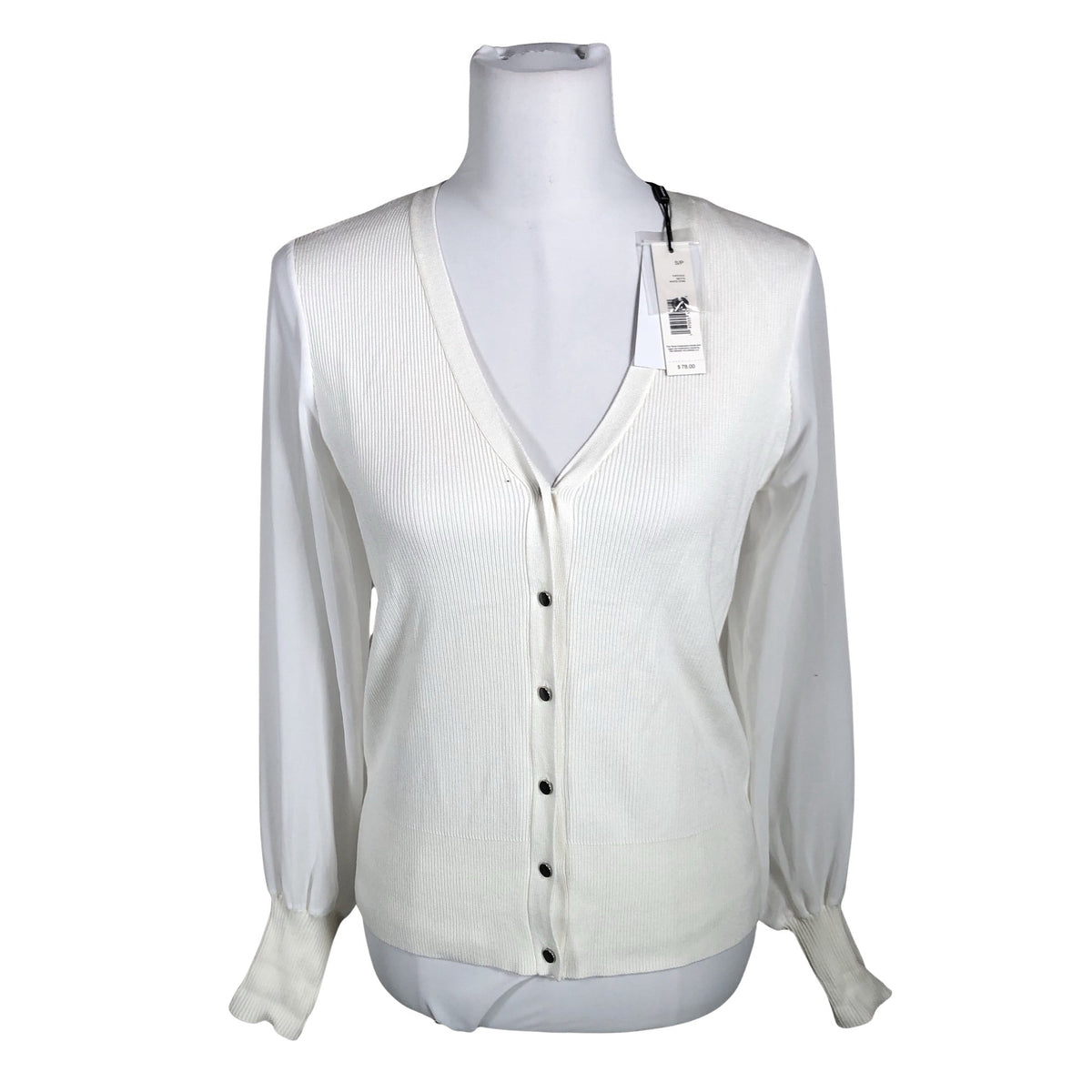 Unisex Tahari - Cardigan, size 36 - White (1)