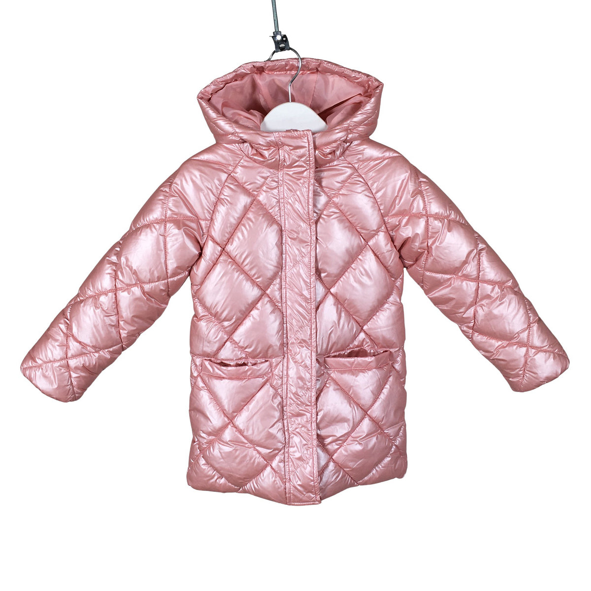 Unisex Minoti - Winter jacket, size 104 - 110 - Light pink (1)