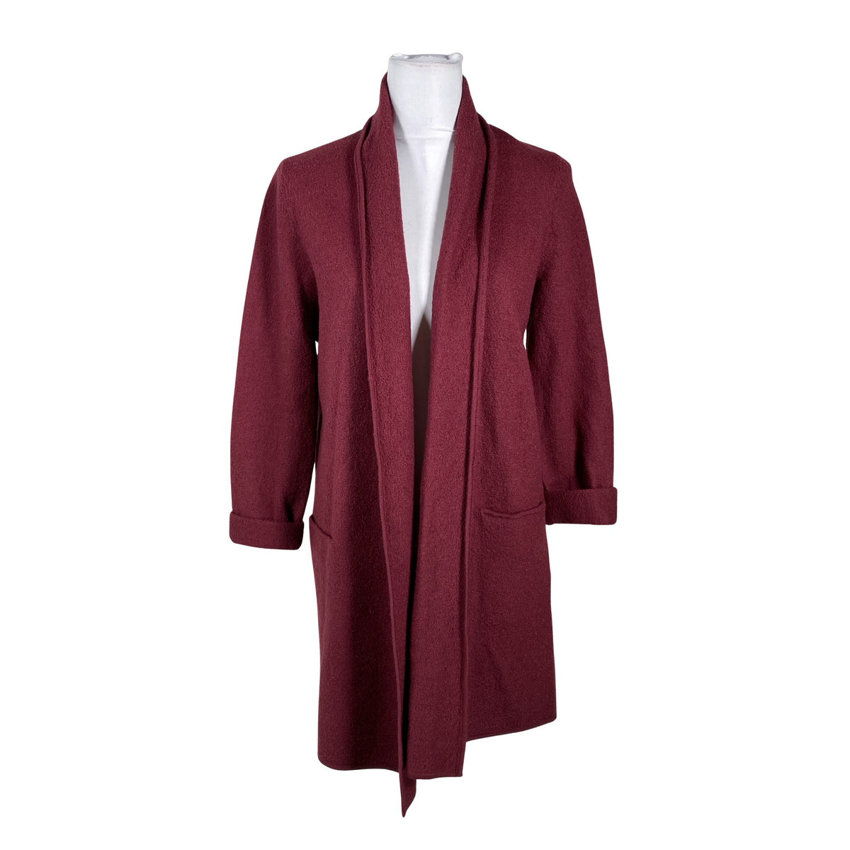 Unisex Peter Hahn - Cardigan, size 38 - Wine red (1)