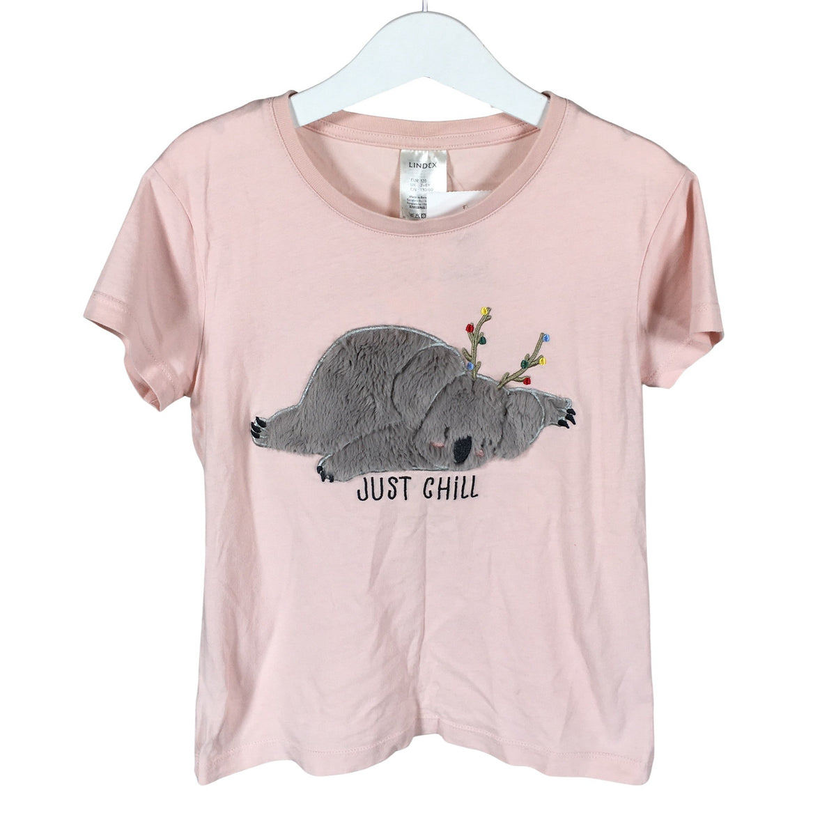 Unisex Lindex - T-shirt, size 128 - 134 - Light pink (1)