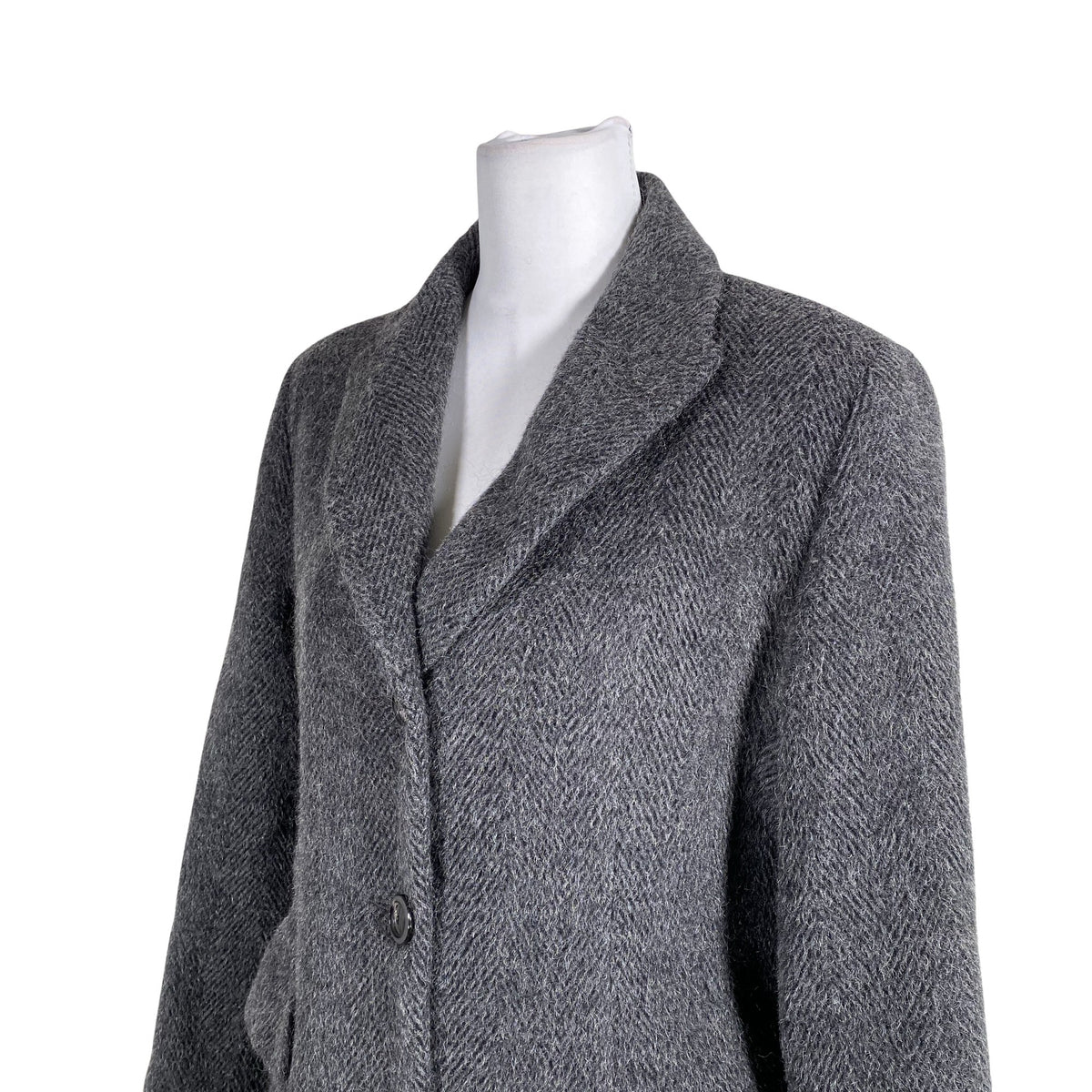 Unisex Ril's - Wool coat, size 36 - Gray (2)