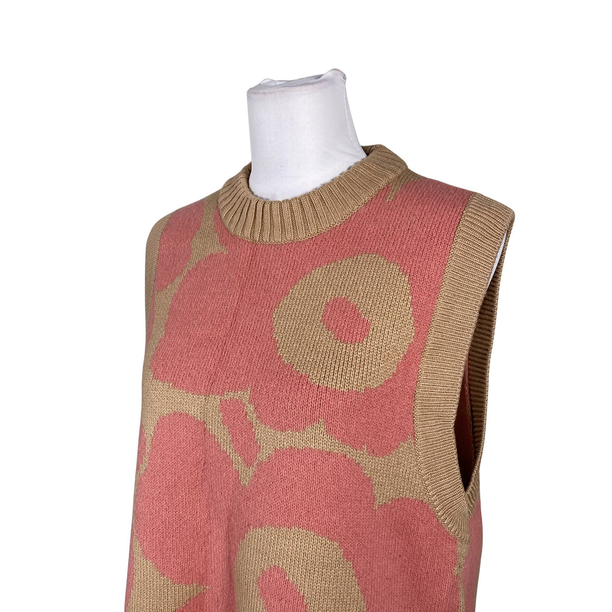 Unisex Marimekko - Knit vest, size 38 - Brown (2)