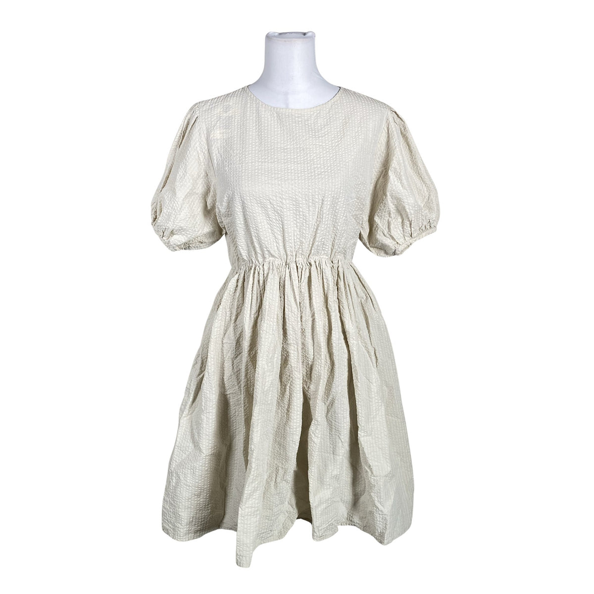 Unisex Handmade - Schiffon dress, size 36 - Beige (1)