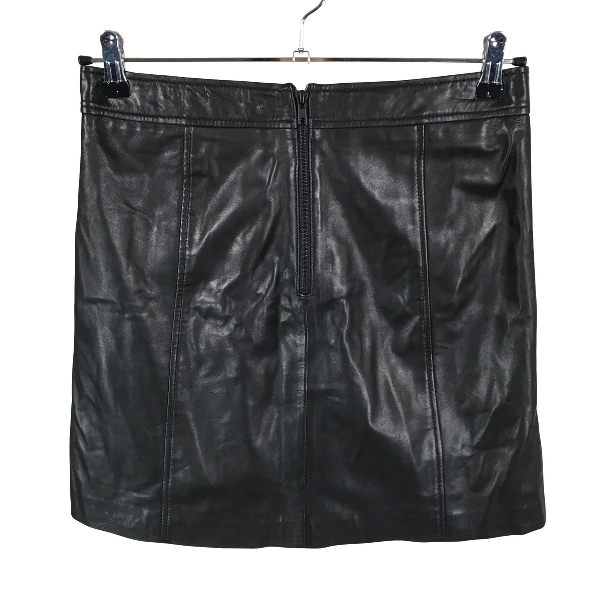 Unisex Part two - Leather skirt, size 38 - Black (2)