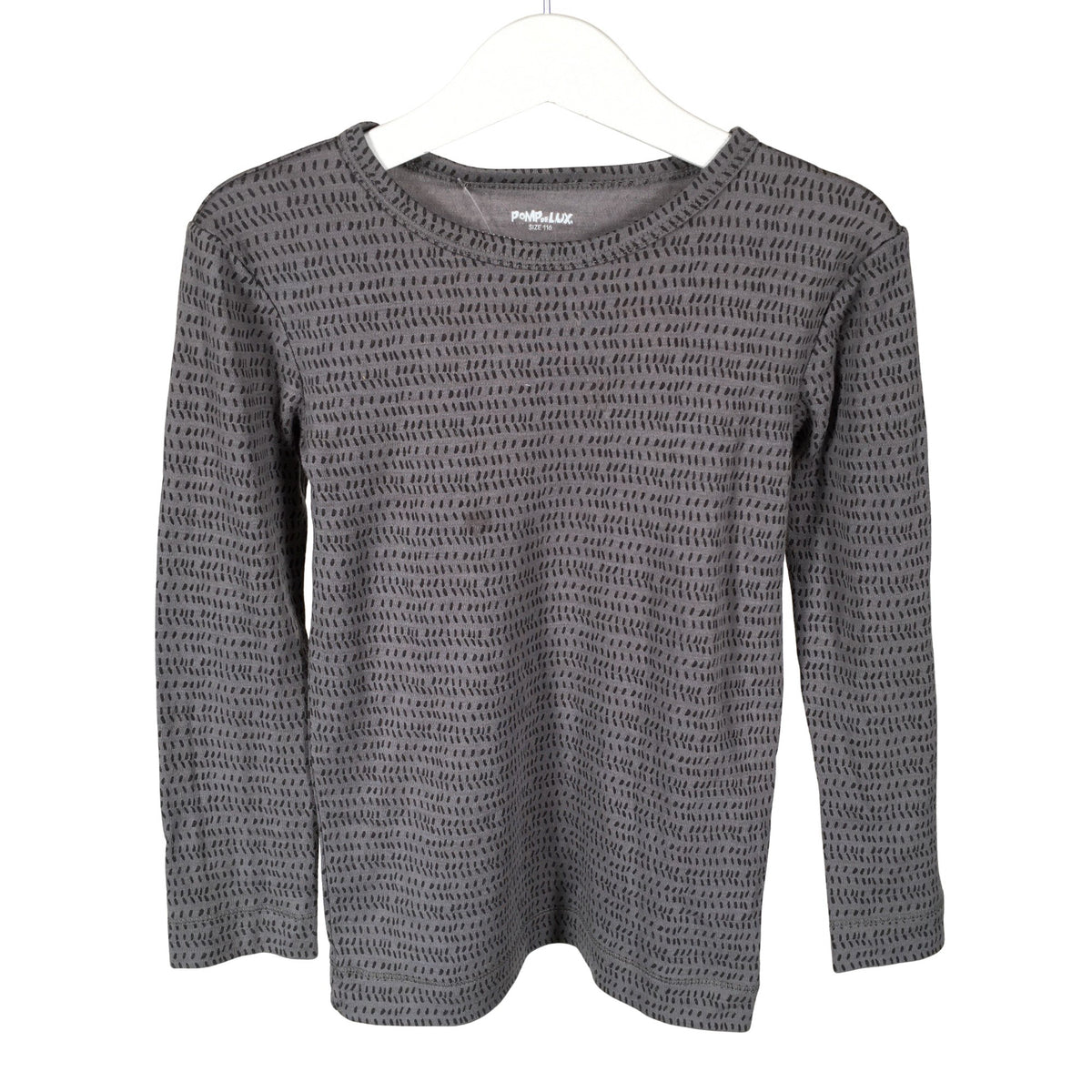 Unisex POMPdeLUX - Tricot shirt, size 110 - 116 - Gray (1)