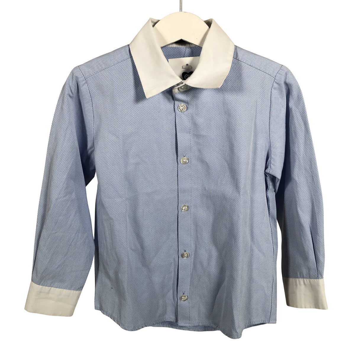 Unisex Mignelin - Collared shirt, size 110 - 116 - Light blue (1)