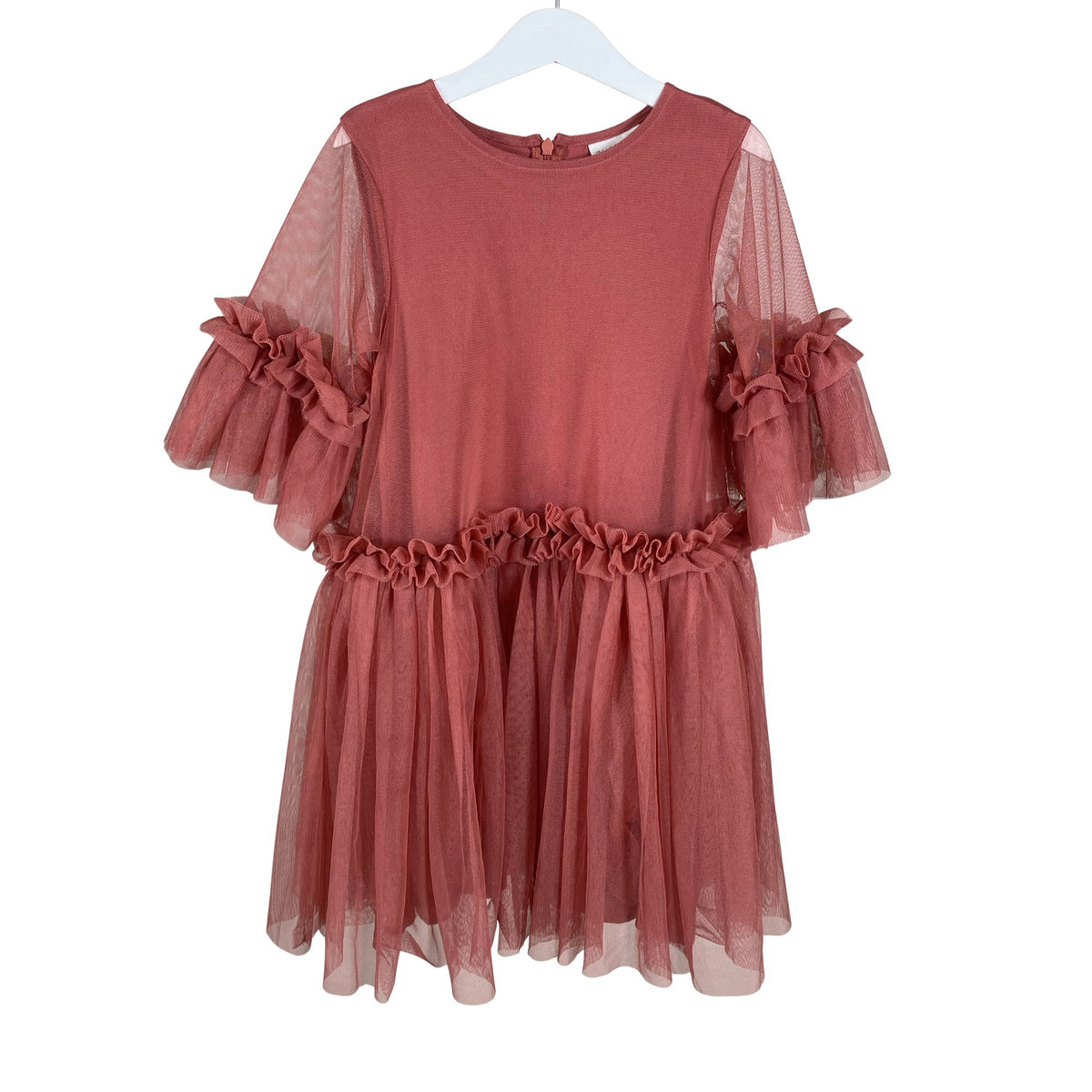 Unisex POMPdeLUX - Party dress, size 116 - 122 - Red (1)